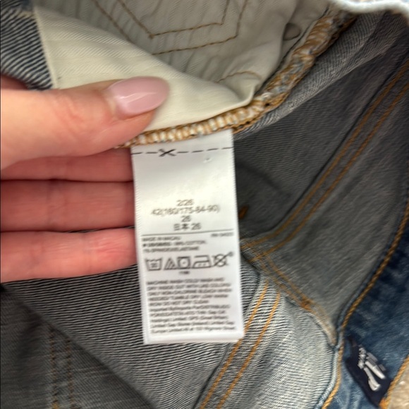 GAP Blue Jean Shorts with Distressed Details - Picture 6 of 6